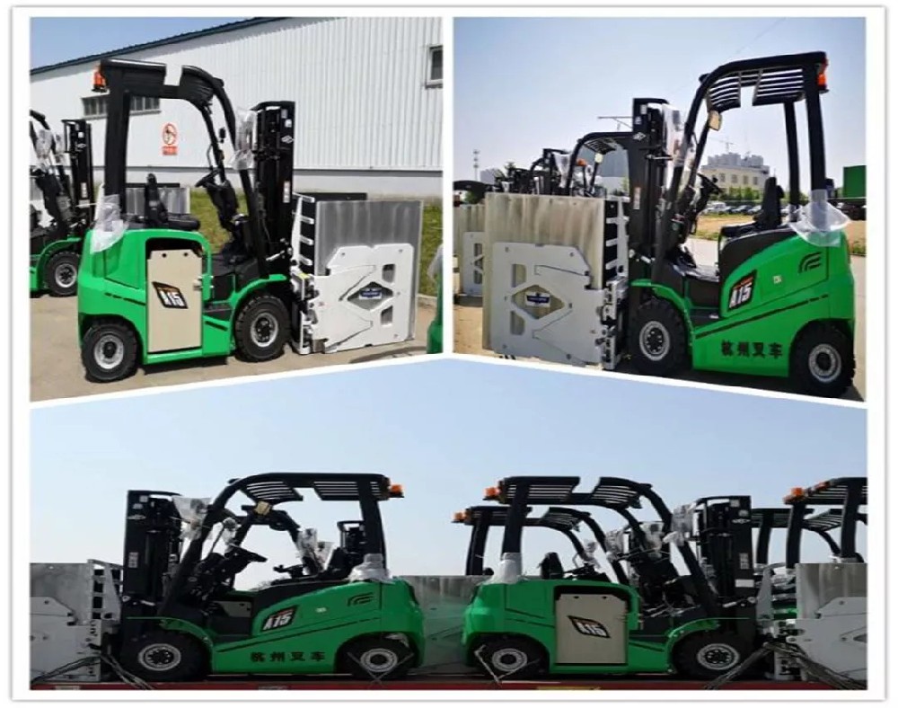 【重磅】杭叉首批側(cè)面移出鋰電池叉車成功交付青島某國有控股家電企業(yè)！